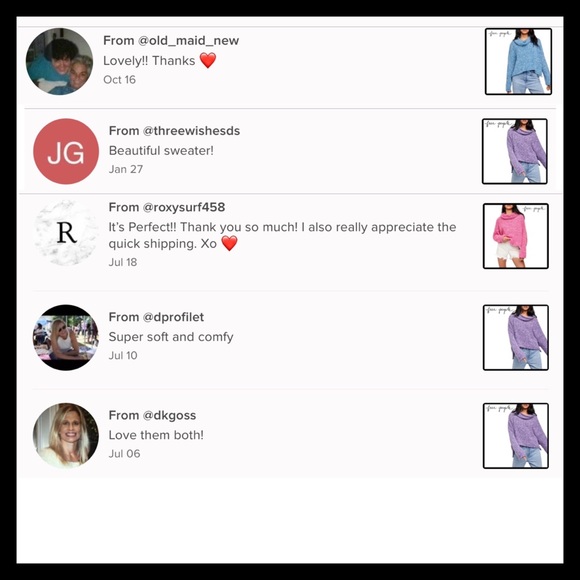 Free People Cowl Neck Sweater Purple - Picture 8 of 8